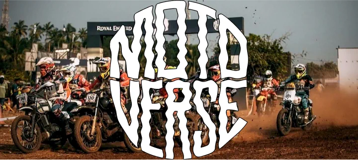 Motoverse Logo on Picture of Motocross Riders Slow Moto Tours